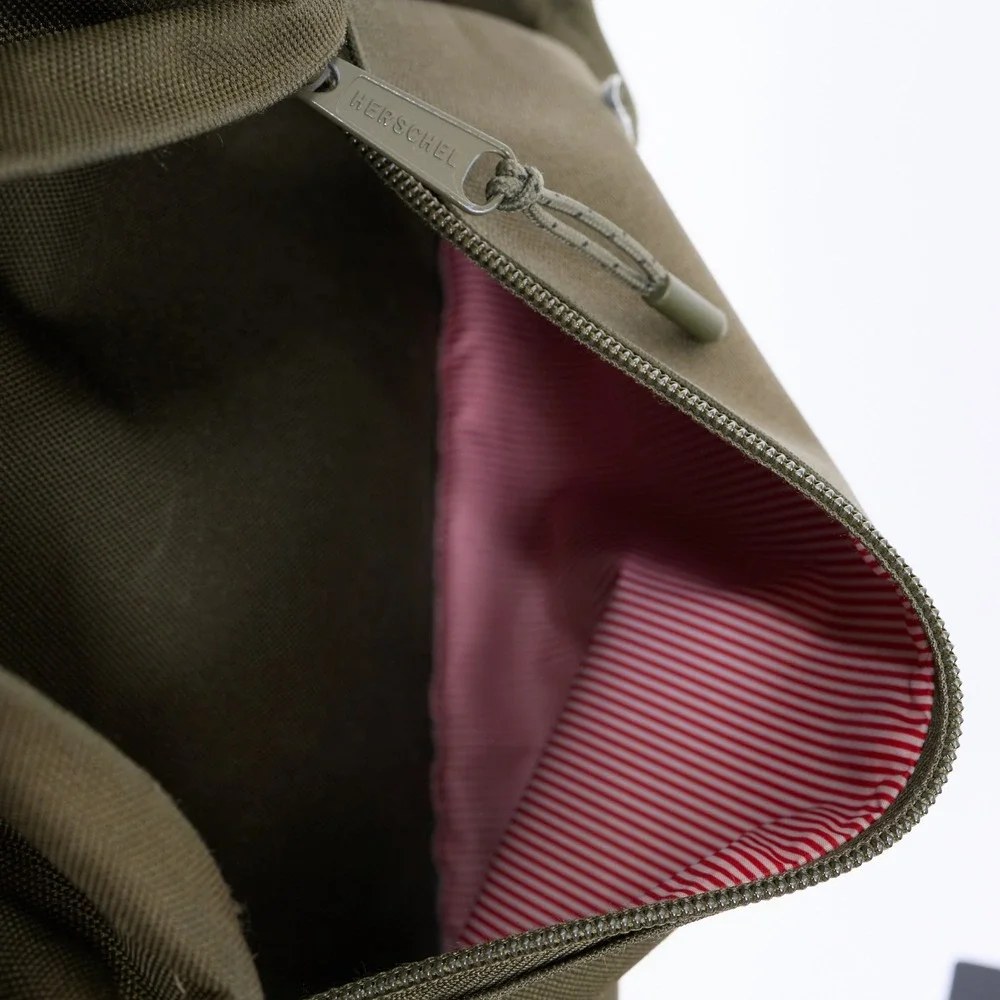 Herschel Supply Co Heritage Backpack Olive Green Canvas Laptop Sleeve Bag